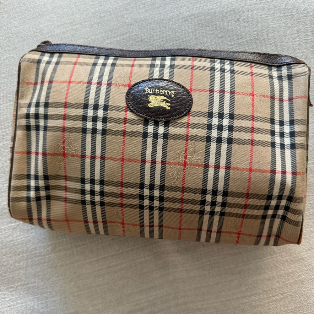 Authentic Burberrys Nova Check Pouch